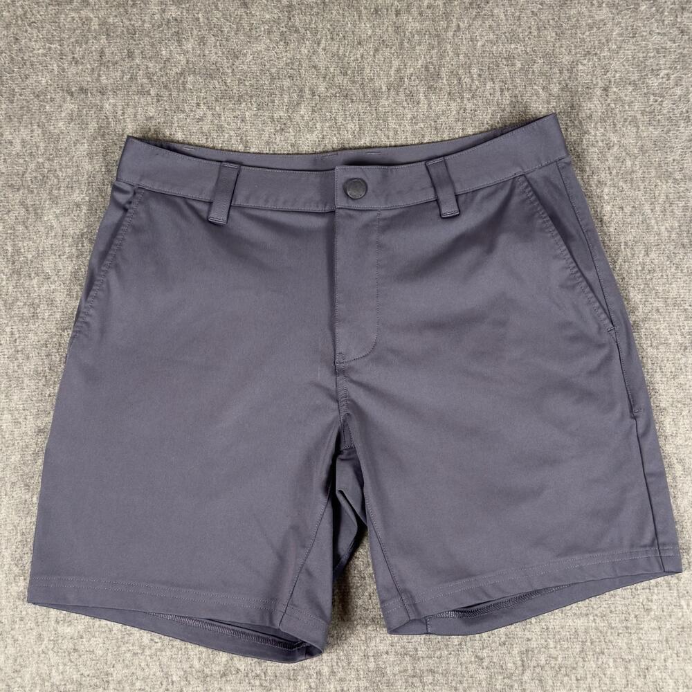 Rhone Shorts Mens 30 Blue Chino 7 Inch Inseam Performance Microfiber Casual